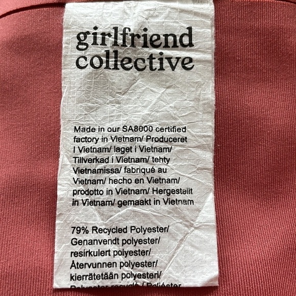 SzXS Girlfriend Collective High Rise compressive tights in Primrose. EUC - Picture 10 of 13